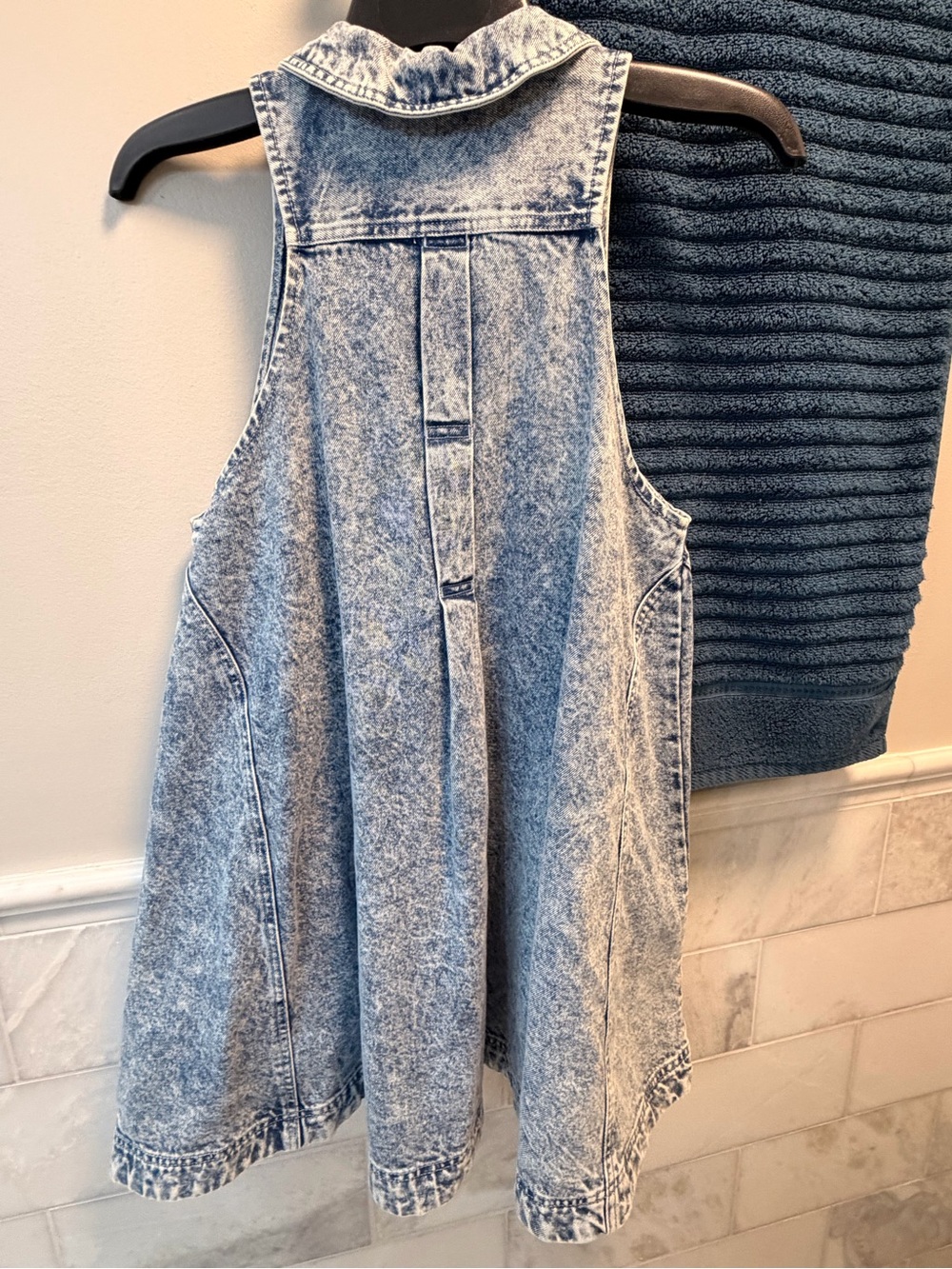 Free People Acid Wash Oversized Sleeveless Dress - Picture 2 of 5